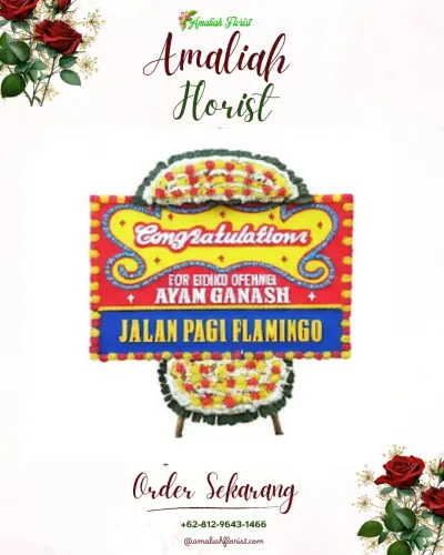 Bunga Papan Congratulation di Ononamolo Ii Lot
